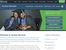 Tablet Screenshot of access.highline.edu